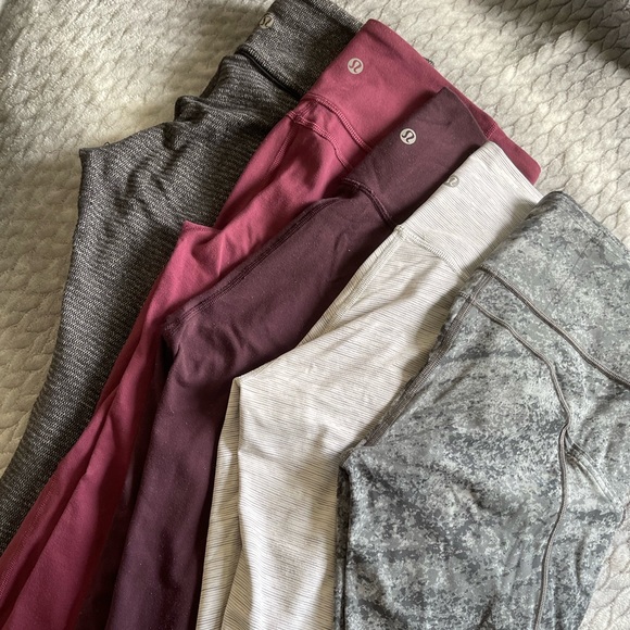Lot of 5 Lululemon Leggings - Picture 1 of 6
